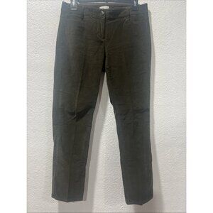 J.Jill Corduroy Pants Womens 4 Olive Green Stretch Straight Cotton Spandex